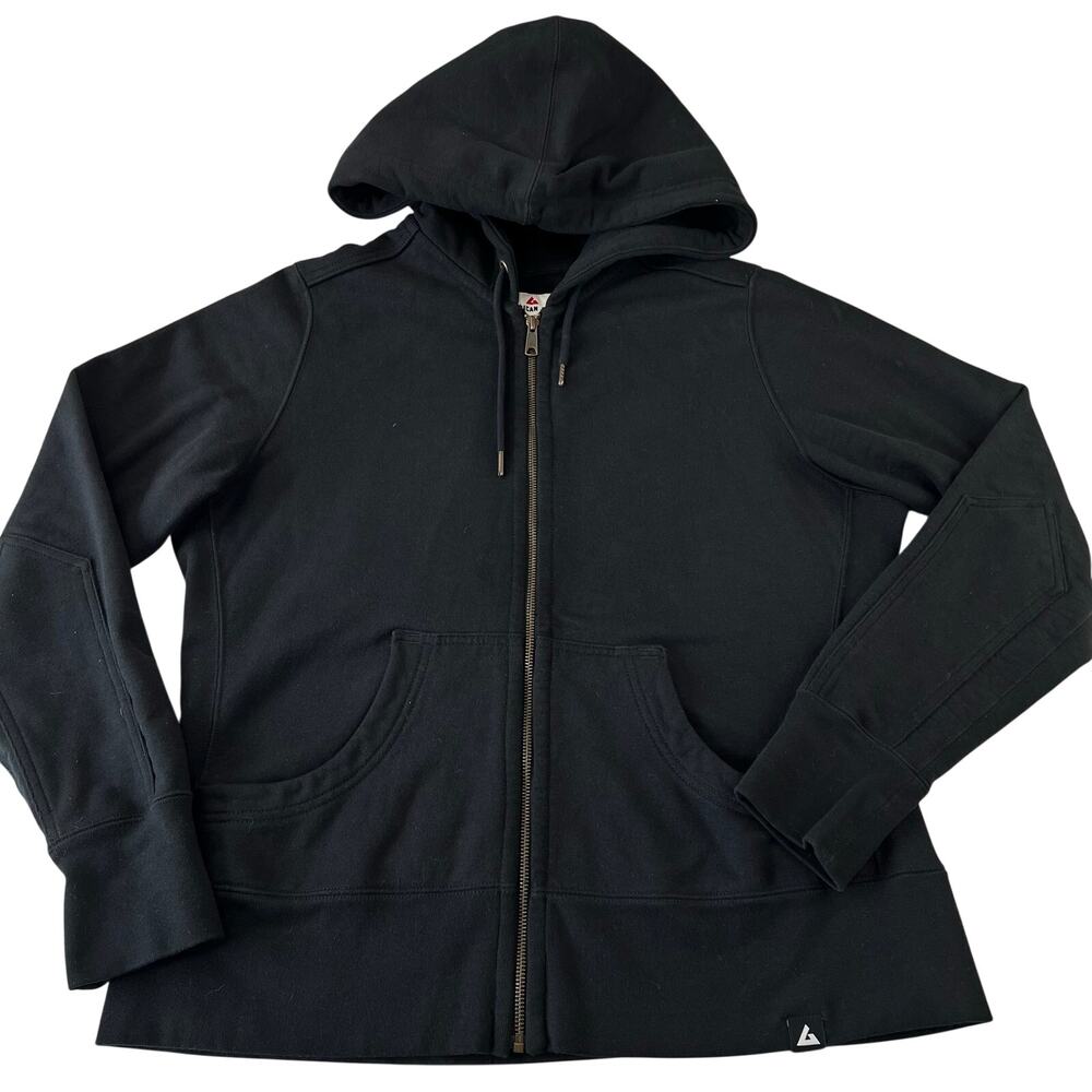 American Giant Women's Black Classic Full Zip hooded Sweatshirt size XXL